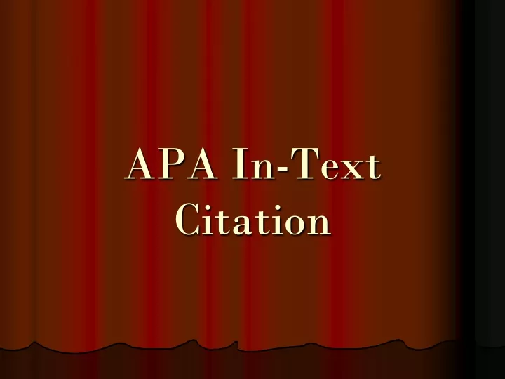 apa in text citation