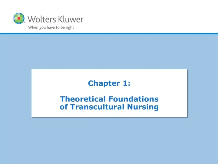 chapter 1 theoretical foundations