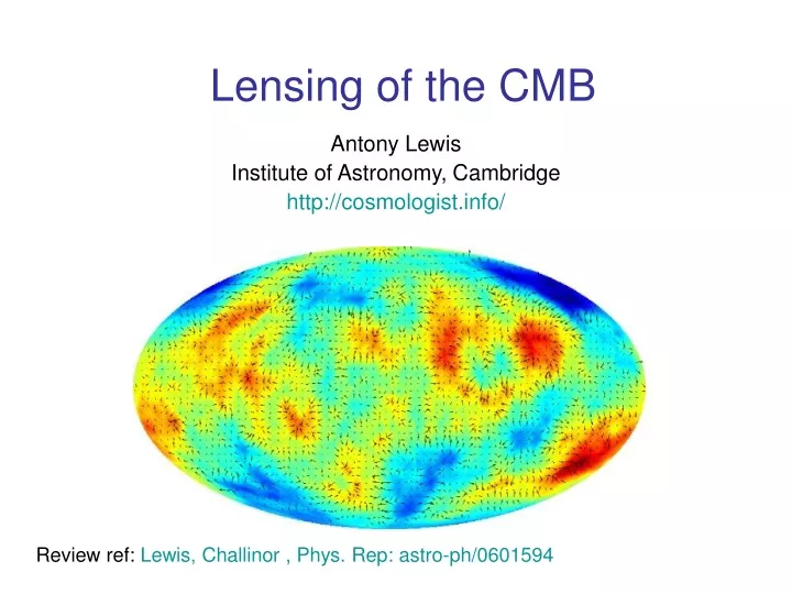 lensing of the cmb