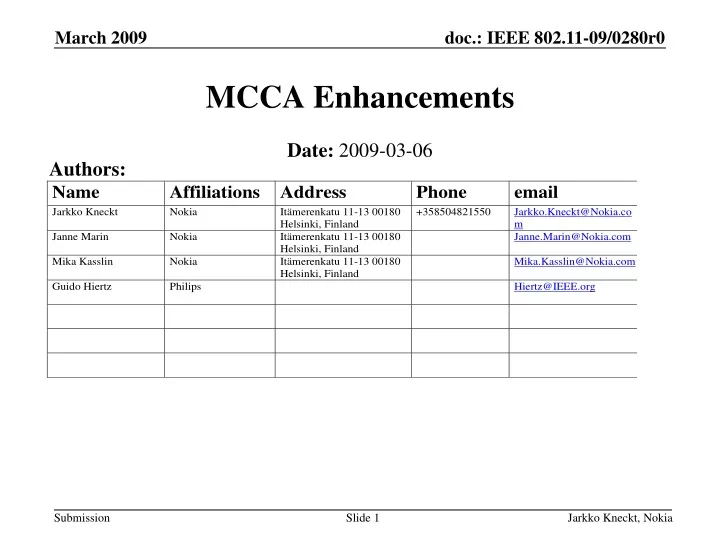 mcca enhancements