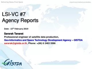 LSI-VC #7 Agency Reports