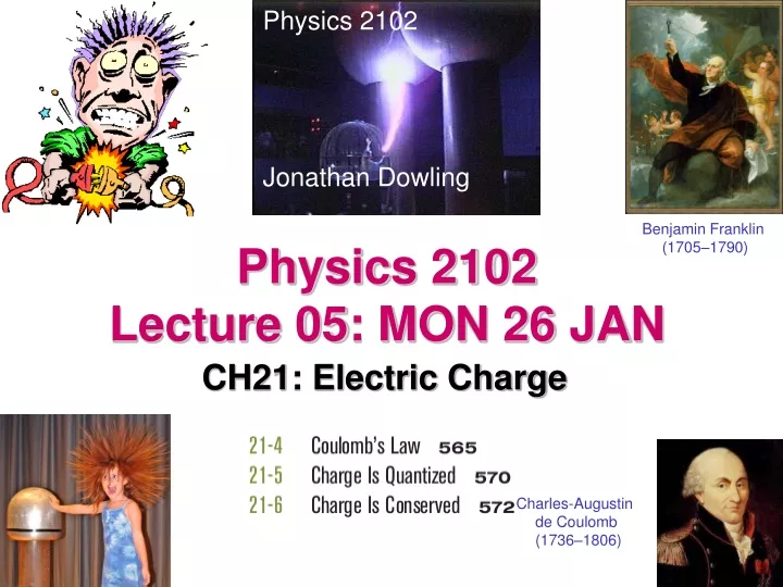 physics 2102 lecture 05 mon 26 jan