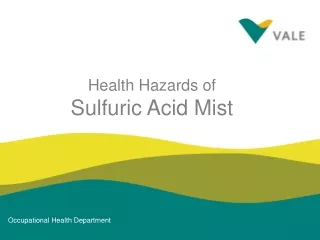 Health Hazards of Sulfuric Acid Mist