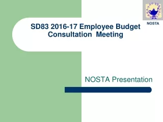 SD83 2016-17 Employee Budget  Consultation  Meeting