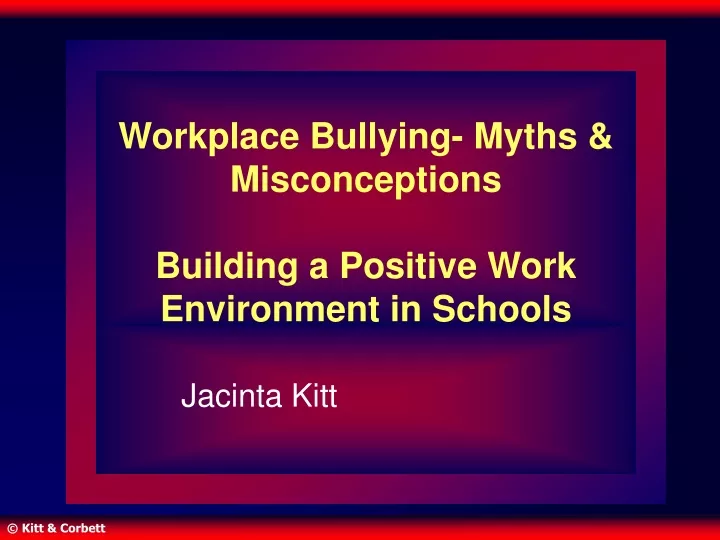 workplace bullying myths misconceptions building