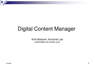 Digital Content Manager