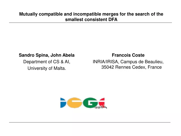 mutually compatible and incompatible merges