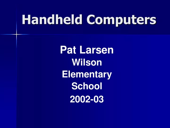 handheld computers