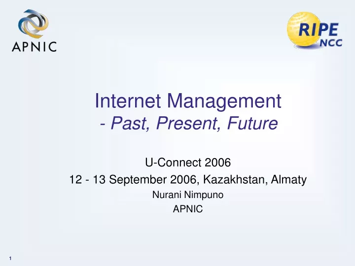 internet management past present future