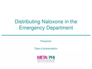 Distributing Naloxone in the Emergency Department