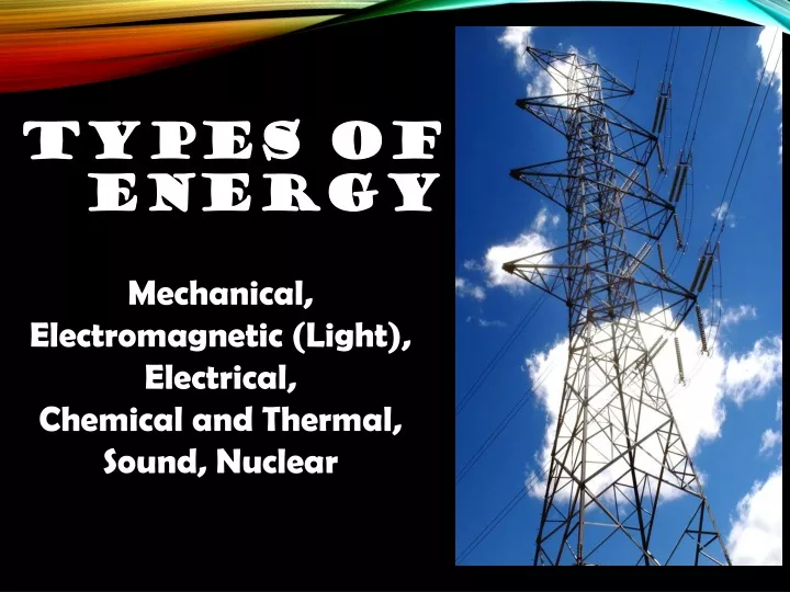 types of energy