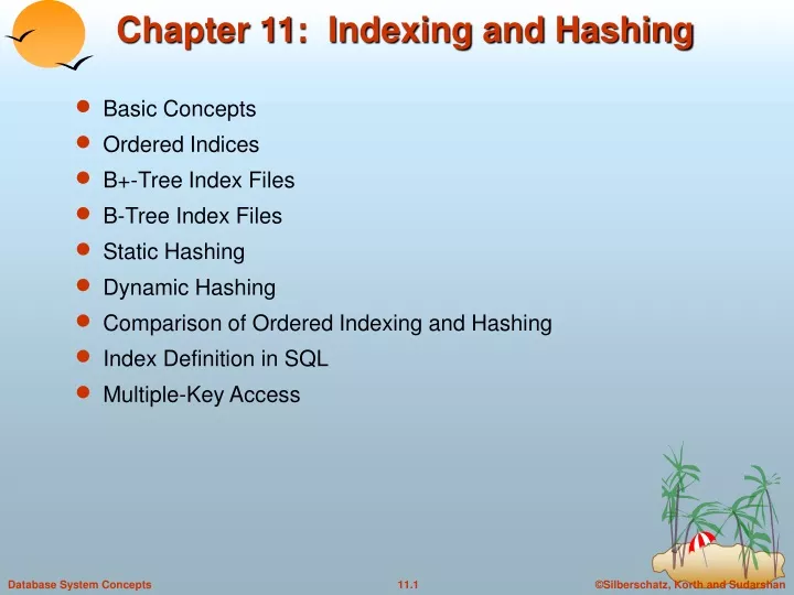 chapter 11 indexing and hashing