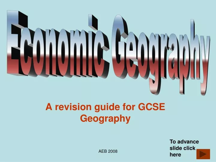 a revision guide for gcse geography
