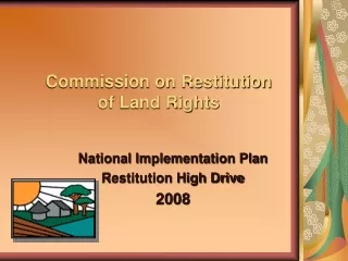 Commission on Restitution of Land Rights
