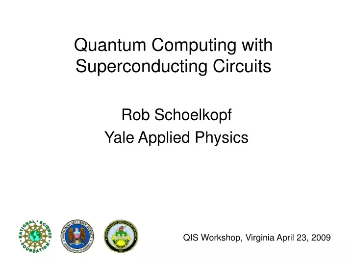 quantum computing with superconducting circuits