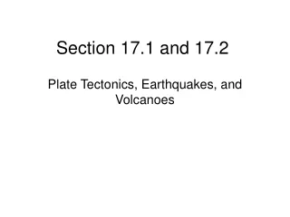 Section 17.1 and 17.2