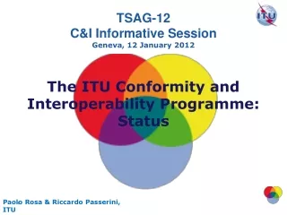 The ITU Conformity and Interoperability Programme: Status