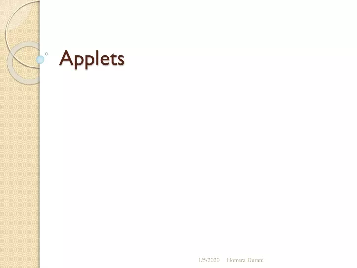 applets