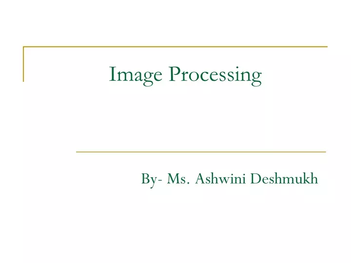 image processing