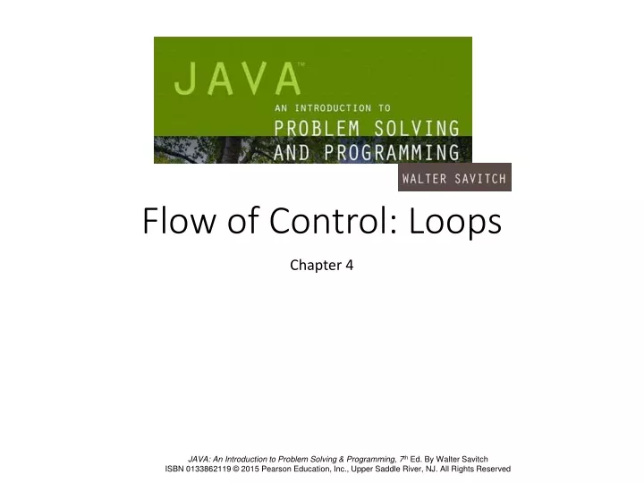 flow of control loops