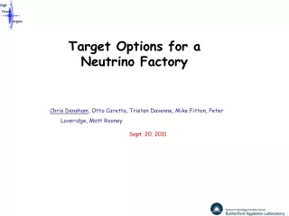 Target Options for a Neutrino Factory