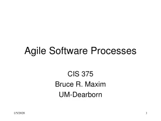 Agile Software Processes