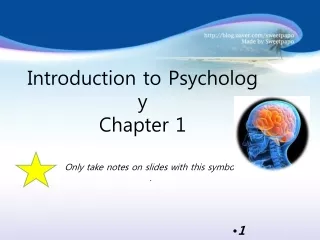 Introduction to Psychology Chapter 1
