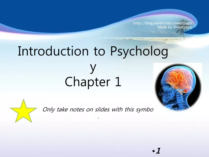 introduction to psychology chapter 1