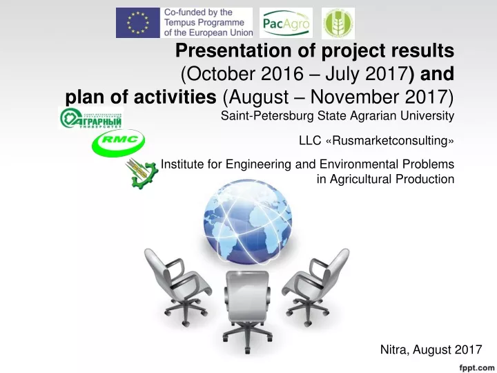 presentation of project results october 2016 july