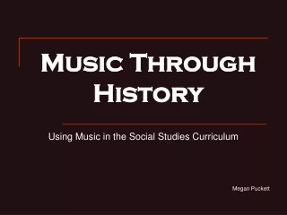 Music Through History
