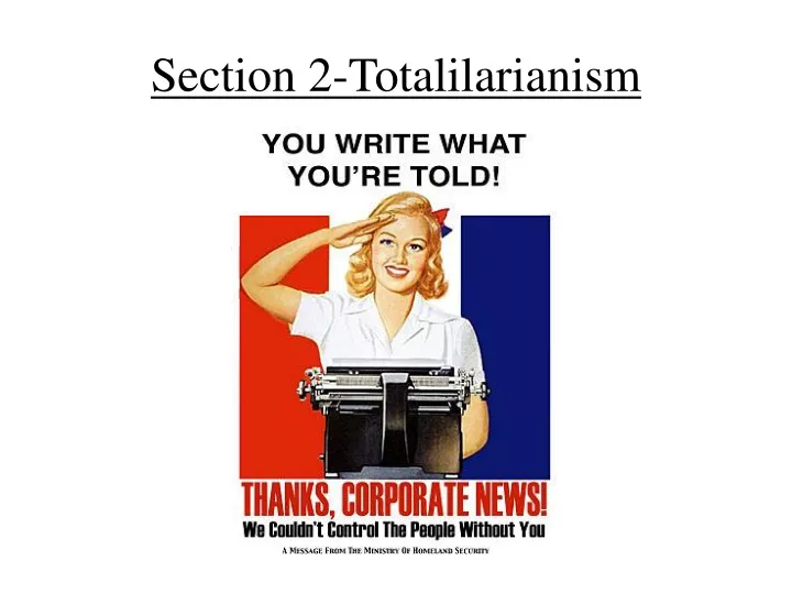 section 2 totalilarianism