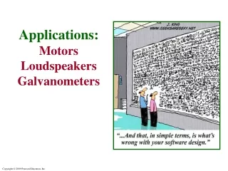 Applications: Motors Loudspeakers Galvanometers