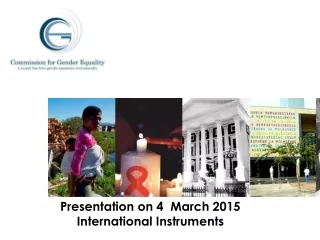 PresenP Presentation on 4  March 2015 International Instruments