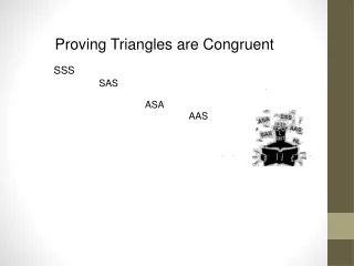 Proving Triangles are Congruent