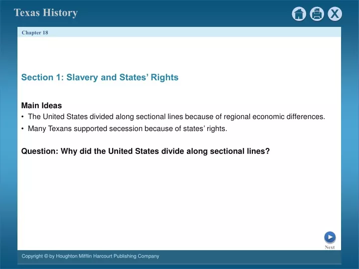 section 1 slavery and states rights