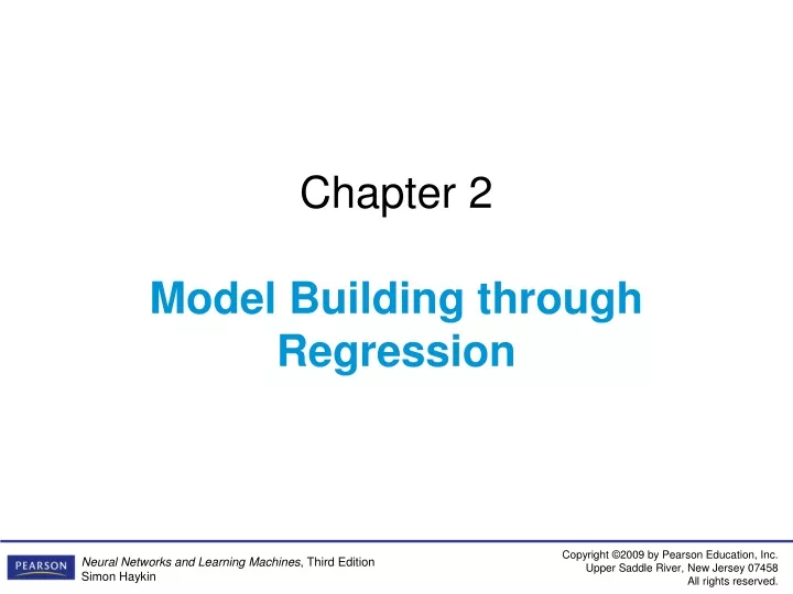 chapter 2 model building through regression