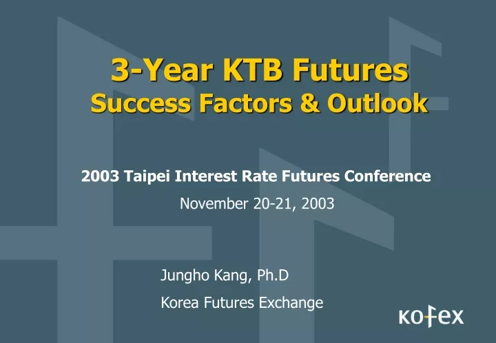 3 year ktb futures success factors outlook