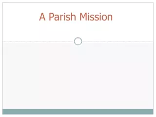 A Parish Mission