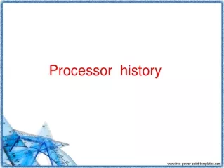 Processor  history