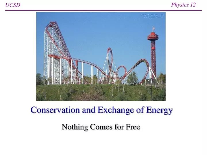 conservation and exchange of energy