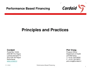 Principles and Practices