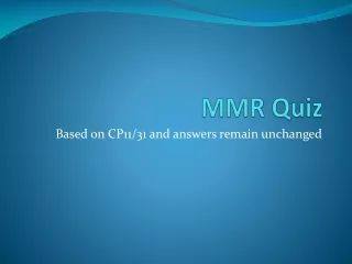 MMR Quiz