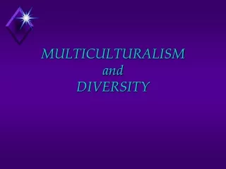 MULTICULTURALISM  and DIVERSITY