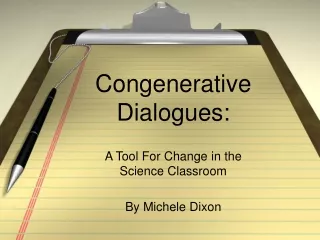 Congenerative Dialogues: