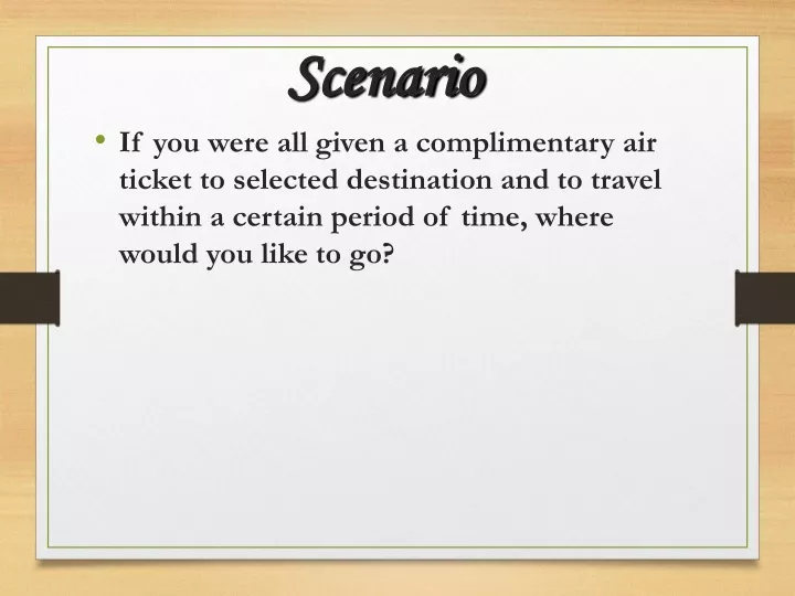 scenario