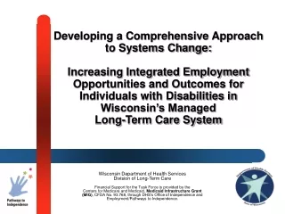 Wisconsin Department of Health Services Division of Long-Term Care