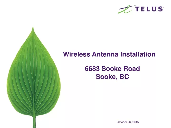 wireless antenna installation