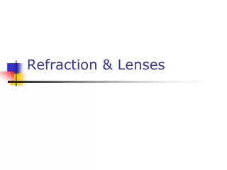 Refraction &amp; Lenses