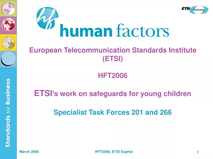 european telecommunication standards institute