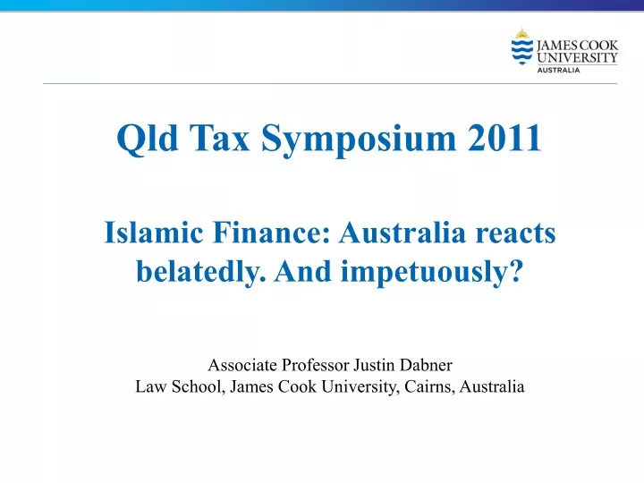 qld tax symposium 2011